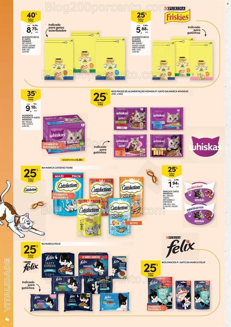 Antevisão Folheto CONTINENTE Pets Promoções de 3 a 22 outubro