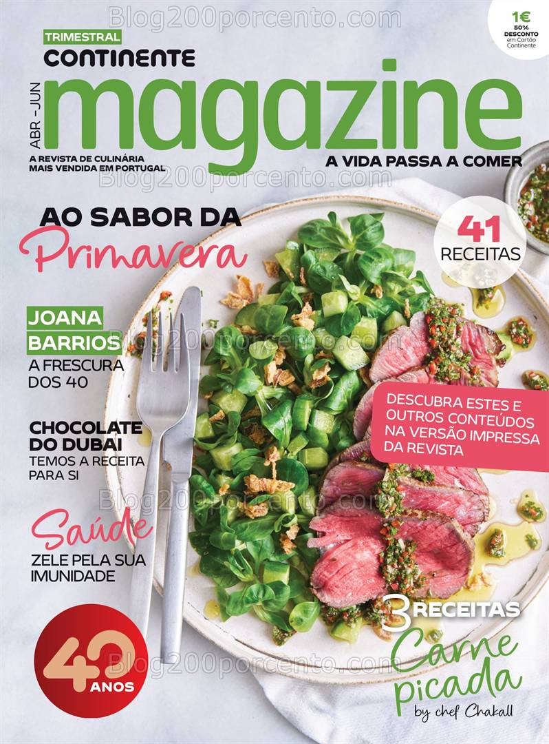 Antevisão Revista CONTINENTE Magazine Abril e Maio - Vales de Desconto