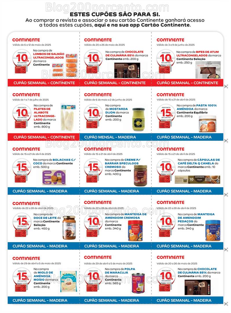 Antevisão Revista CONTINENTE Magazine Abril e Maio - Vales de Desconto