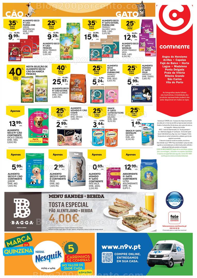 Antevisão Folheto CONTINENTE Promoções de 1 maio a 14 maio