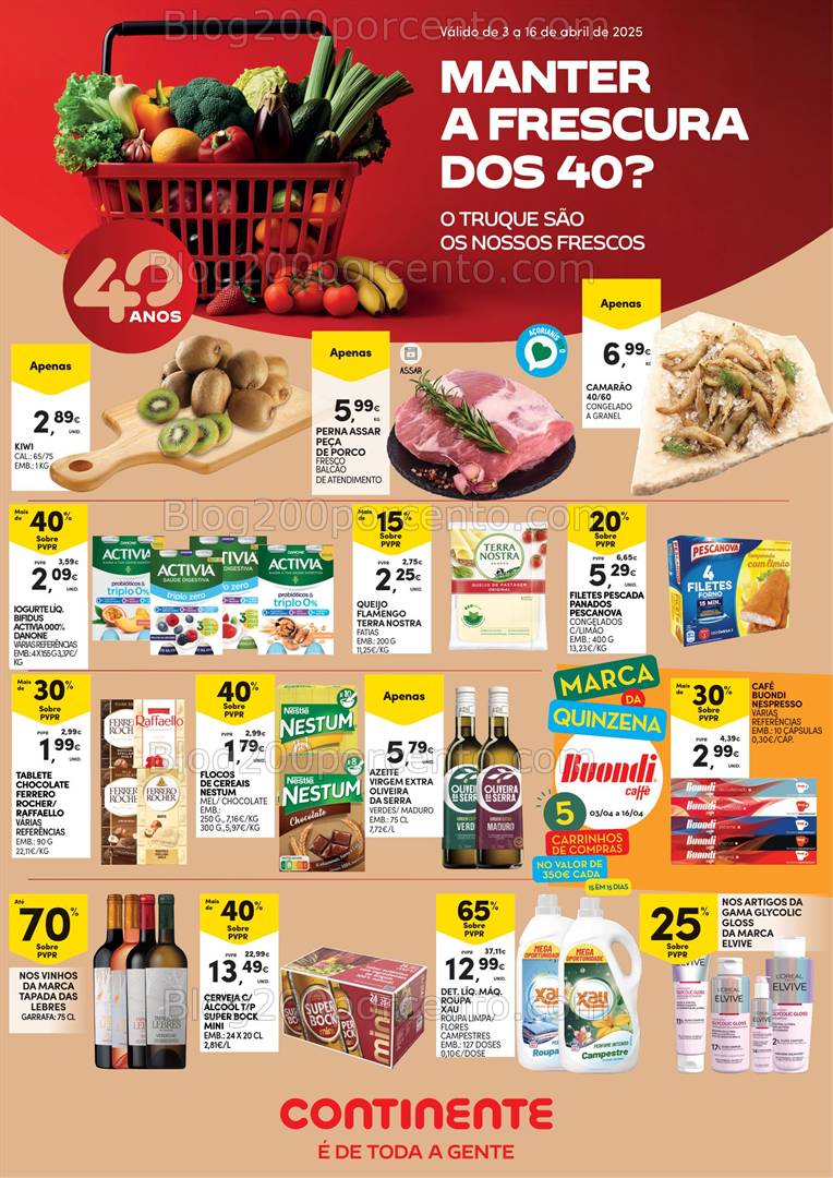 Antevisão Folheto CONTINENTE Açores Promoções de 3 a 16 abril