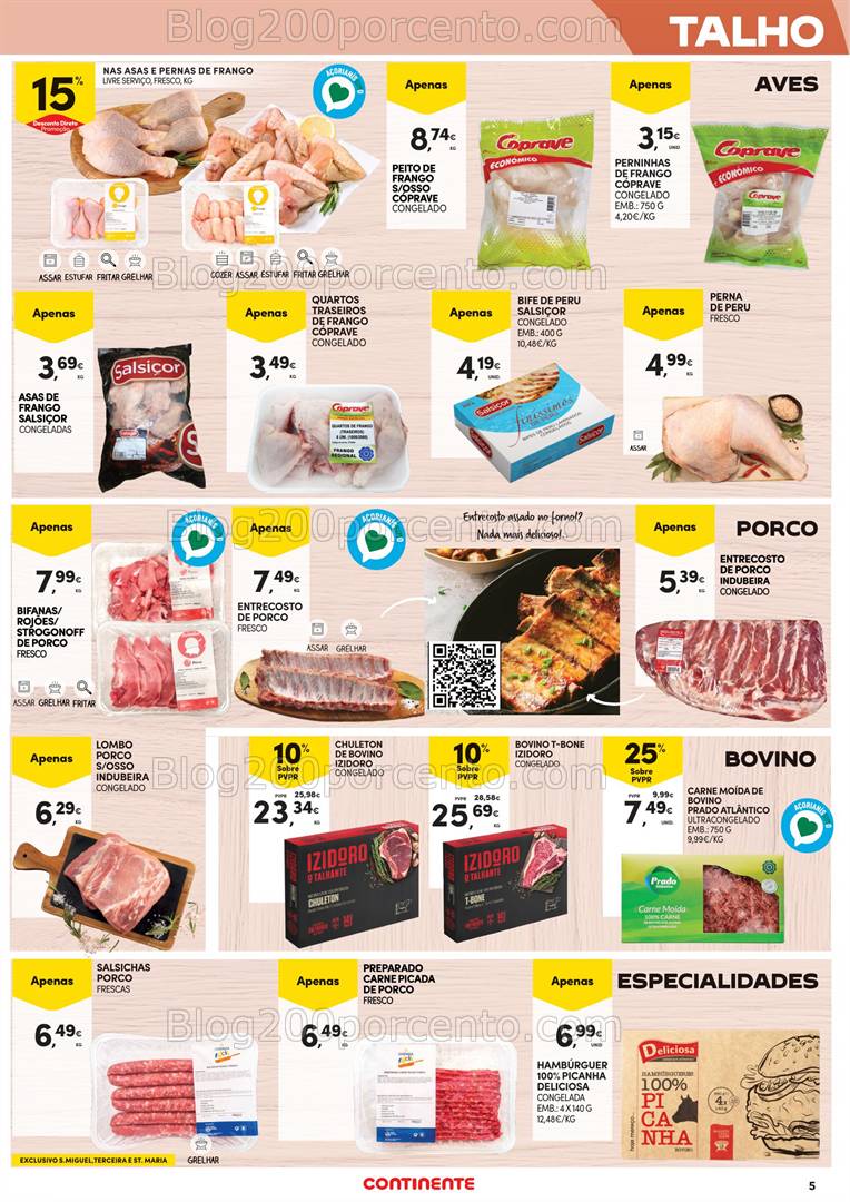 Antevisão Folheto CONTINENTE Açores Promoções de 3 a 16 abril