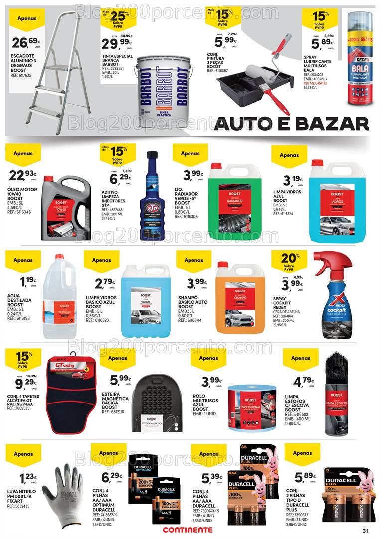 Antevisão Folheto CONTINENTE Bazar Açores Promoções até 2 abril