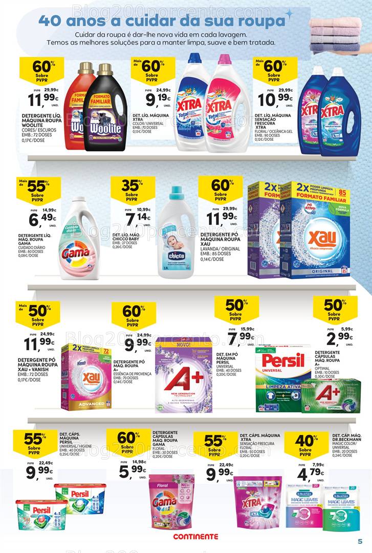 Antevisão Folheto CONTINENTE Açores Limpeza Promoções de 13 a 26 maio