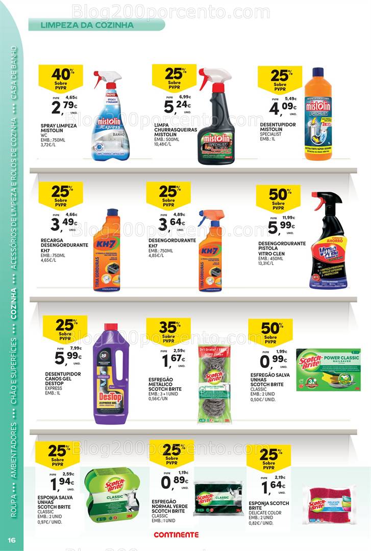 Antevisão Folheto CONTINENTE Açores Limpeza Promoções de 13 a 26 maio
