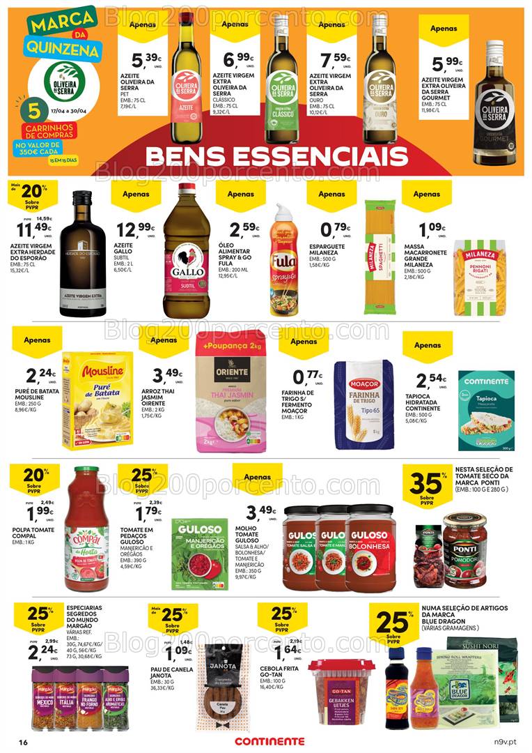 Antevisão Folheto CONTINENTE Açores Promoções de 17 a 30 abril