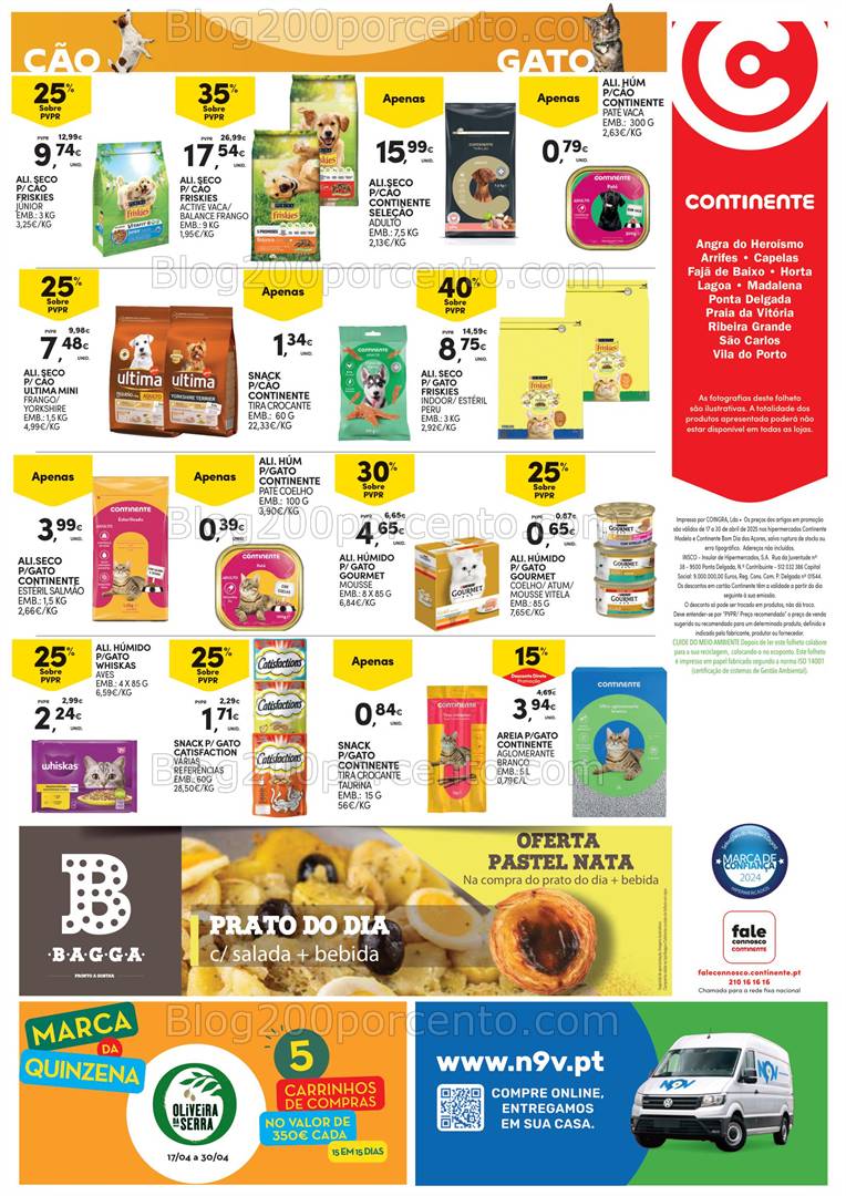 Antevisão Folheto CONTINENTE Açores Promoções de 17 a 30 abril