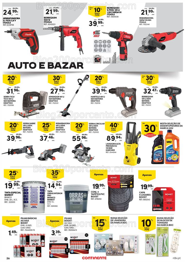 Antevisão Folheto CONTINENTE Bazar Açores Promoções de 6 a 19 março