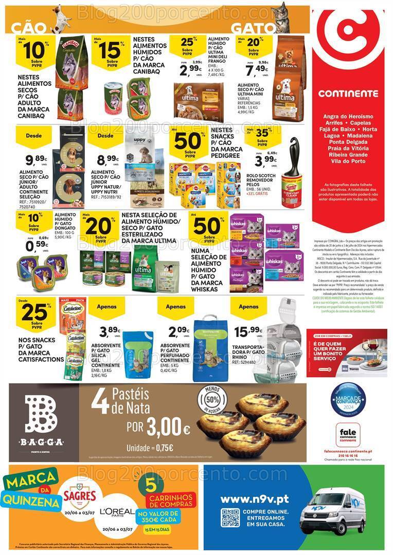 Antevisão Folheto CONTINENTE Açores Promoções de 20 junho a 3 julho