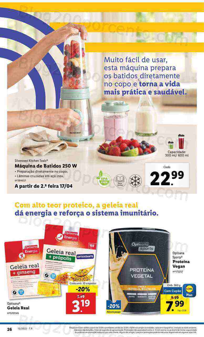 Antevisão Folheto LIDL Vida Saudável Promoções de 13 a 19 abril