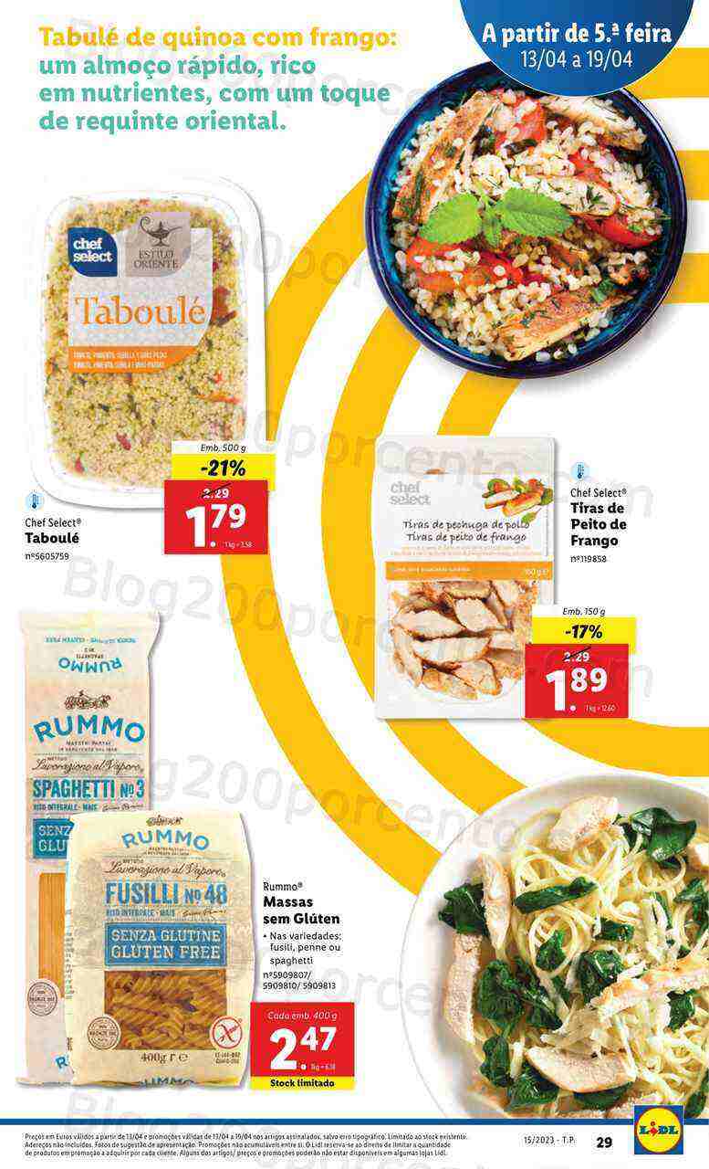 Antevisão Folheto LIDL Vida Saudável Promoções de 13 a 19 abril