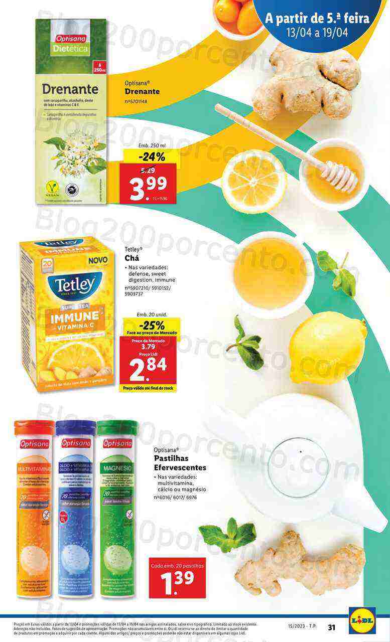 Antevisão Folheto LIDL Vida Saudável Promoções de 13 a 19 abril