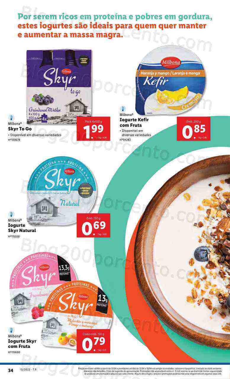 Antevisão Folheto LIDL Vida Saudável Promoções de 13 a 19 abril