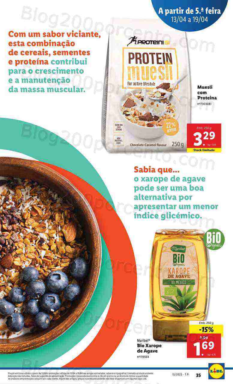 Antevisão Folheto LIDL Vida Saudável Promoções de 13 a 19 abril