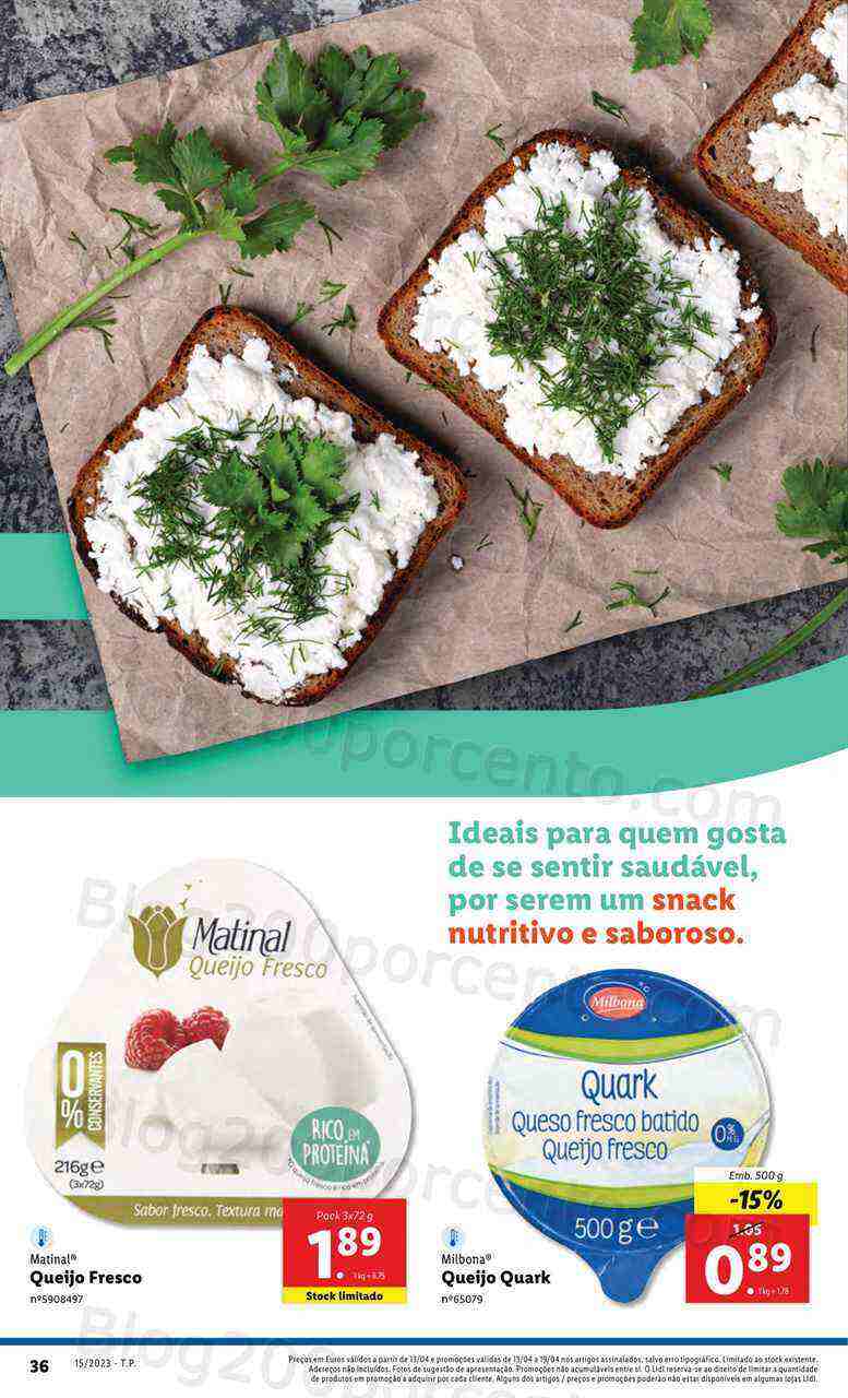 Antevisão Folheto LIDL Vida Saudável Promoções de 13 a 19 abril