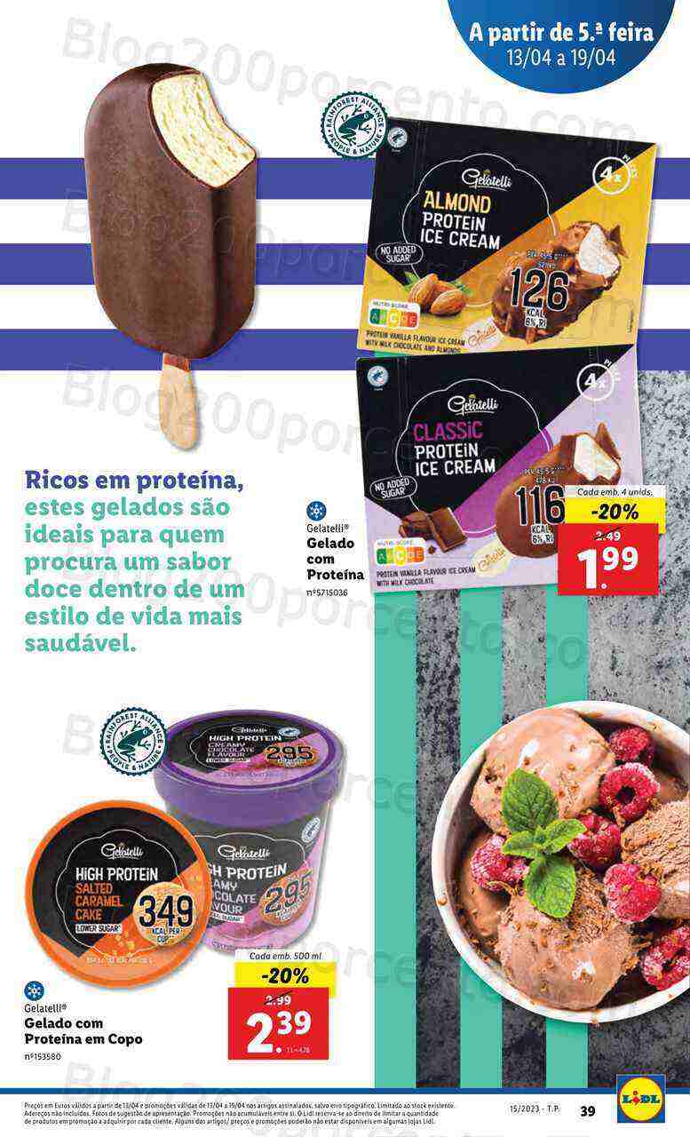 Antevisão Folheto LIDL Vida Saudável Promoções de 13 a 19 abril