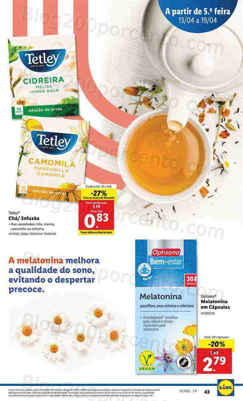 Antevisão Folheto LIDL Vida Saudável Promoções de 13 a 19 abril