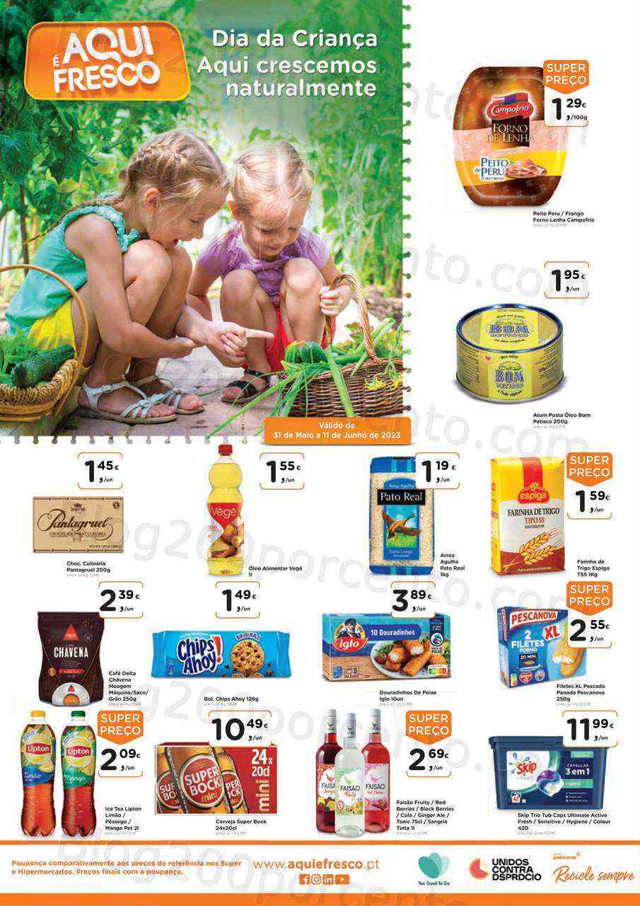 Antevisão Folheto AQUI É FRESCO Promoções de 31 maio a 11 junho