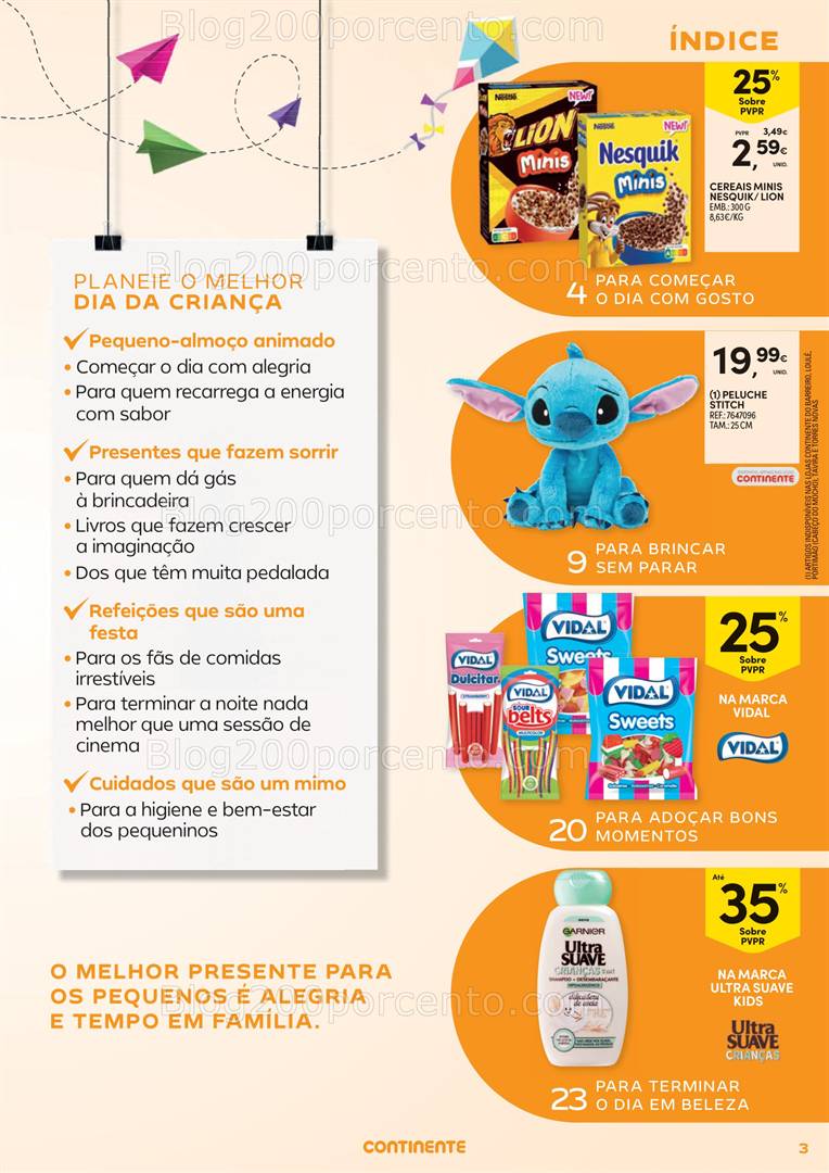 Antevisão Folheto CONTINENTE Dia da Criança Promoções de 13 maio a 1 junho all