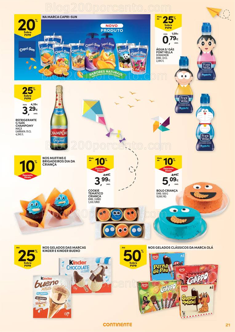 Antevisão Folheto CONTINENTE Dia da Criança Promoções de 13 maio a 1 junho all