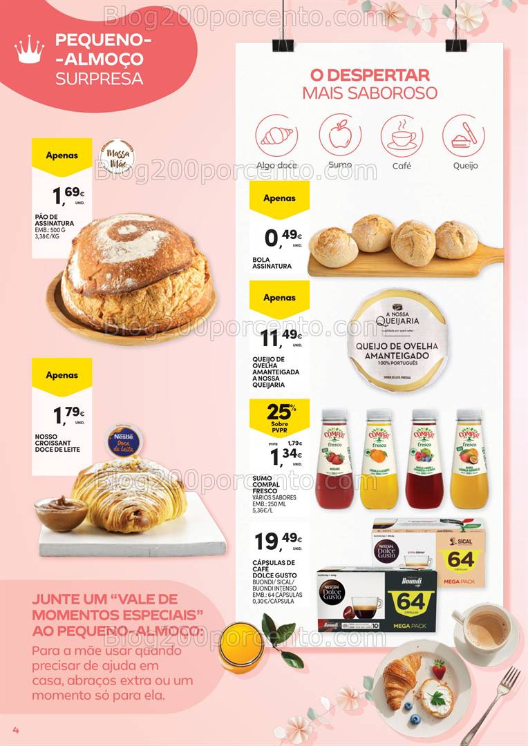 Antevisão Folheto CONTINENTE Dia da Mãe Promoções de 15 abril a 4 maio