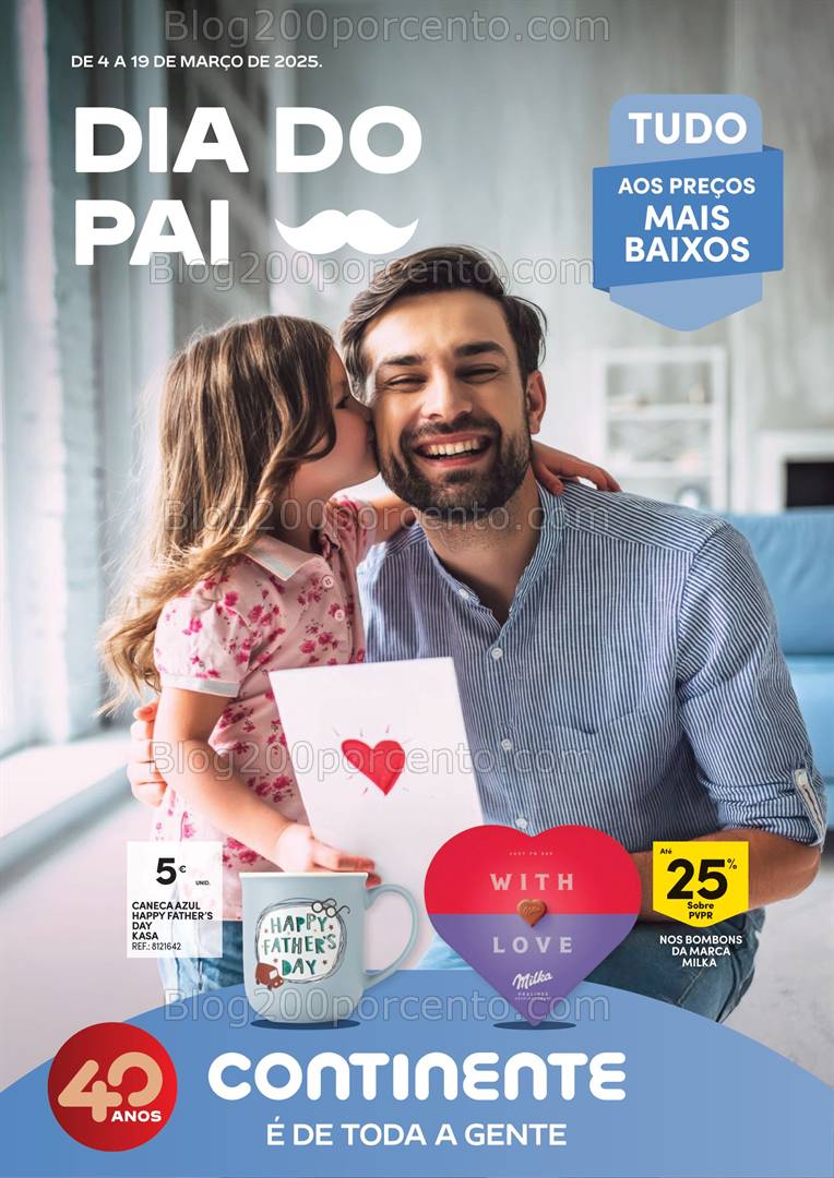 Antevisão Folheto CONTINENTE Dia do Pai Promoções de 4 a 19 março