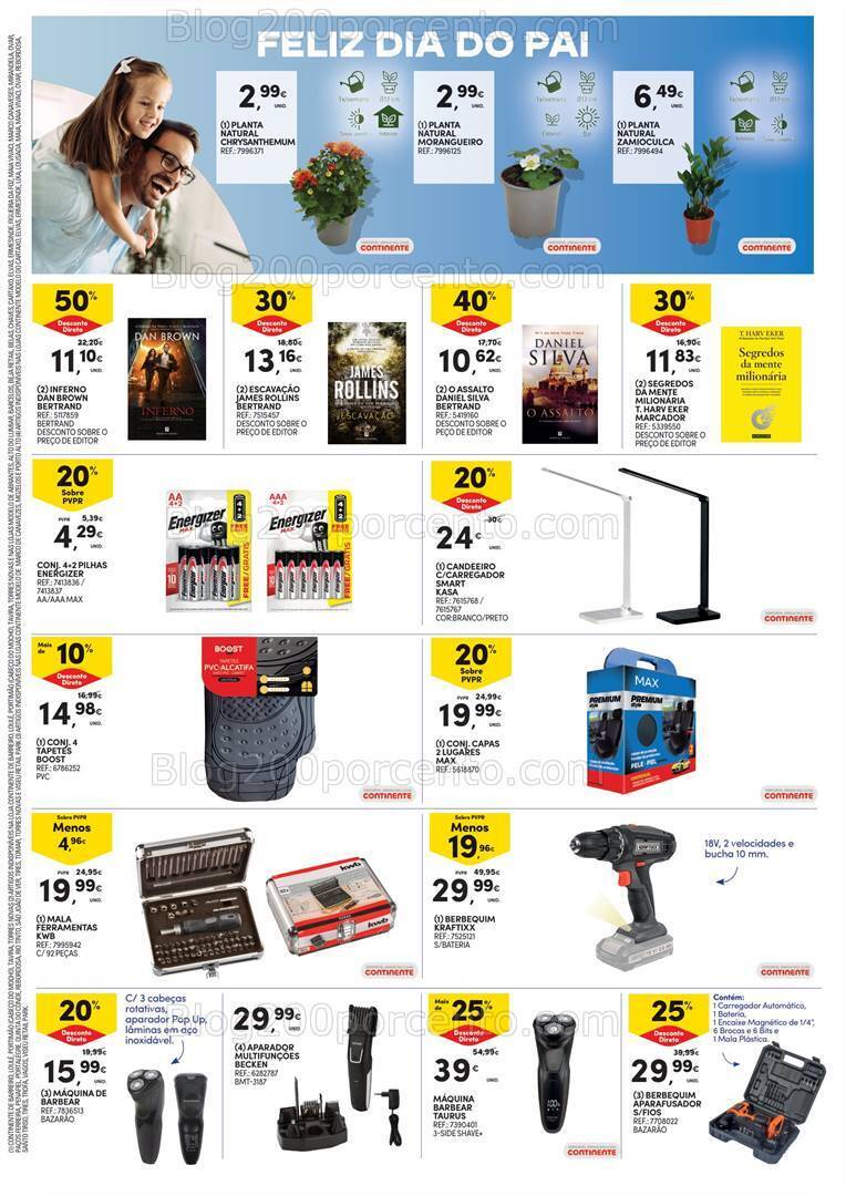 Antevisão Folheto CONTINENTE Dia do Pai Promoções de 12 a 18 março