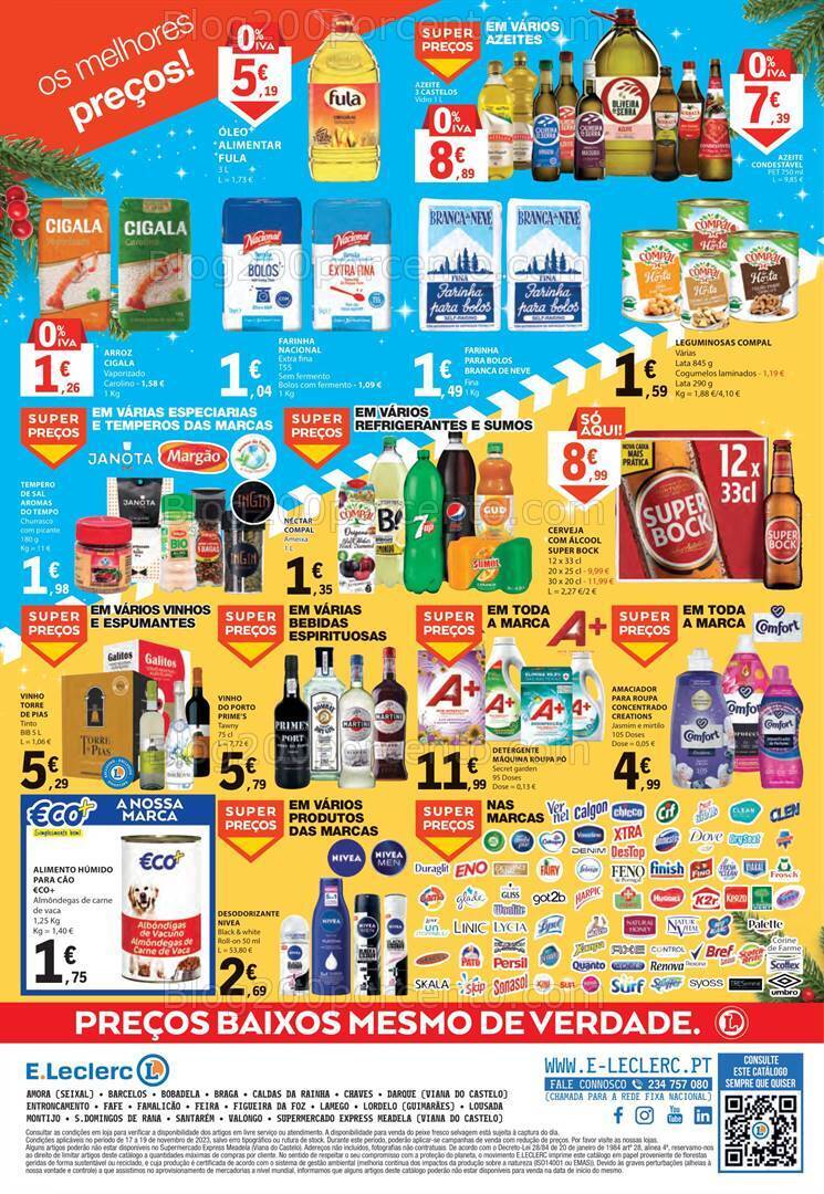 Antevisão Folheto E-LECLERC Promoções Fim de Semana - 17 a 19 novembro