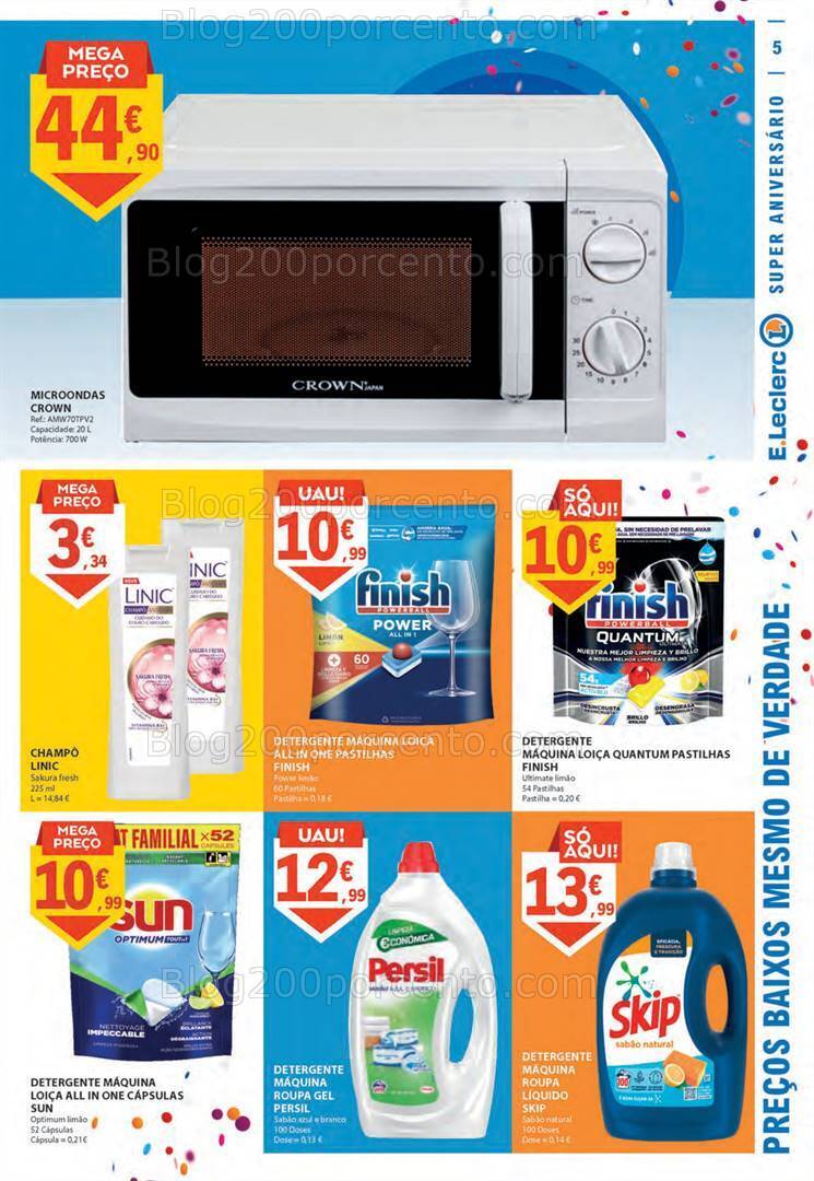 Antevisão Folheto E-LECLERC Aniversário Promoções de 26 outubro a 1 novembro