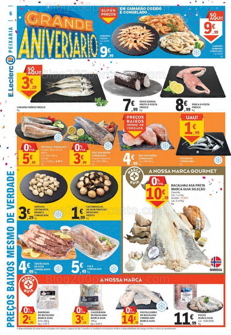 Antevisão Folheto E-LECLERC Aniversário Promoções de 26 outubro a 1 novembro