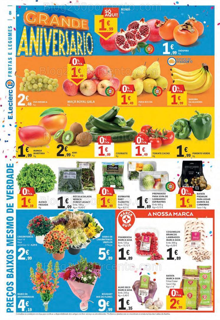 Antevisão Folheto E-LECLERC Aniversário Promoções de 26 outubro a 1 novembro