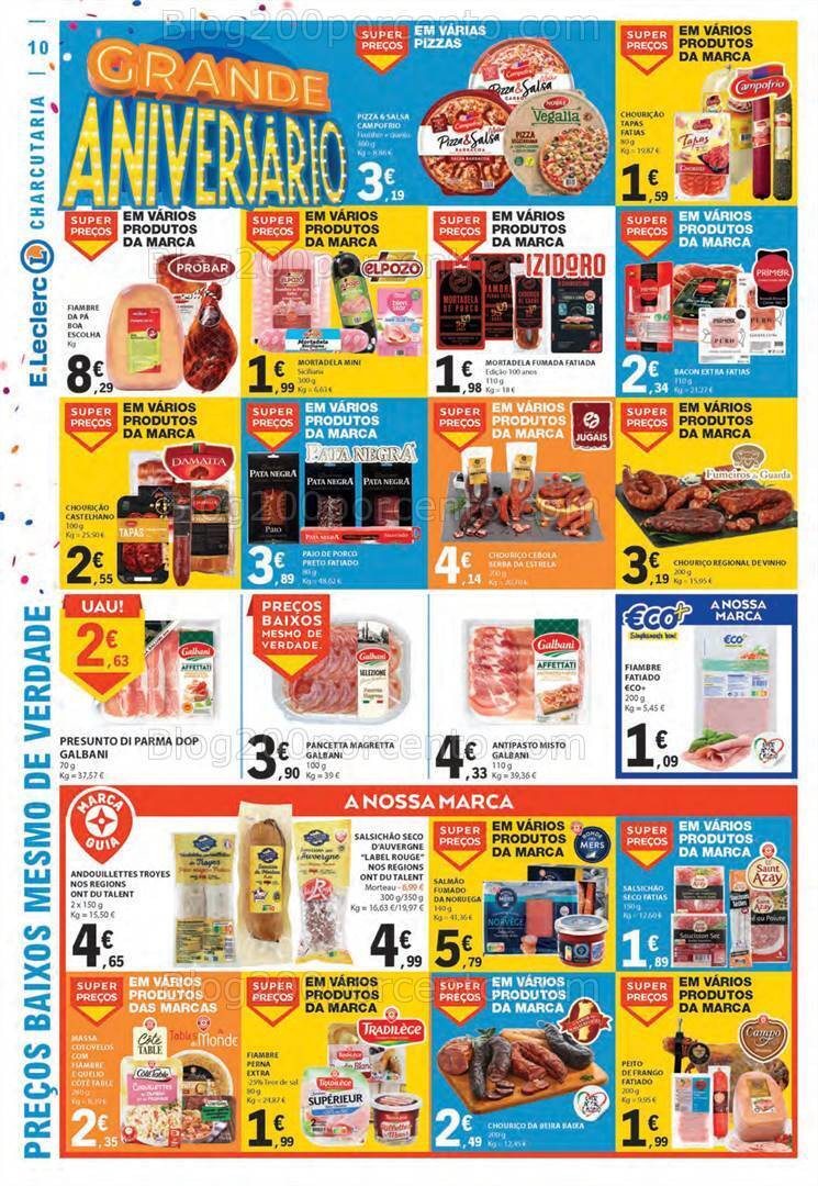 Antevisão Folheto E-LECLERC Aniversário Promoções de 26 outubro a 1 novembro