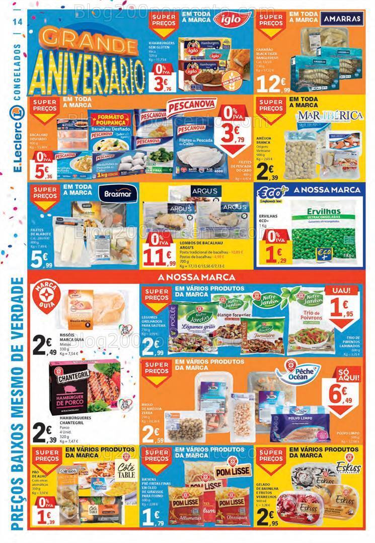 Antevisão Folheto E-LECLERC Aniversário Promoções de 26 outubro a 1 novembro