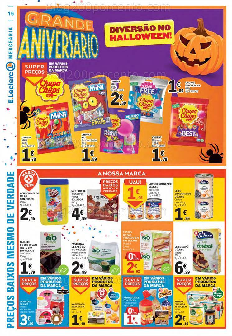 Antevisão Folheto E-LECLERC Aniversário Promoções de 26 outubro a 1 novembro