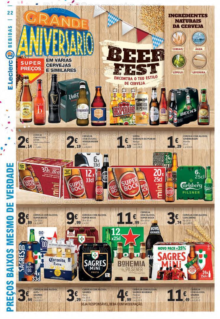 Antevisão Folheto E-LECLERC Aniversário Promoções de 26 outubro a 1 novembro