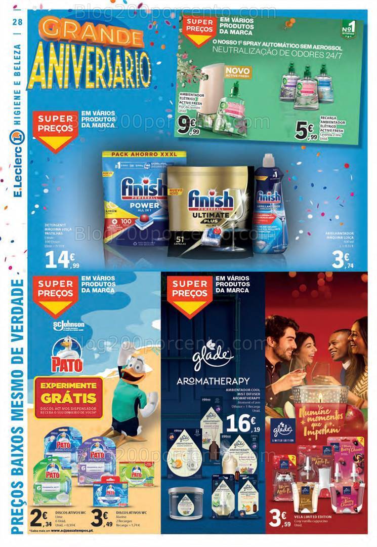 Antevisão Folheto E-LECLERC Aniversário Promoções de 26 outubro a 1 novembro