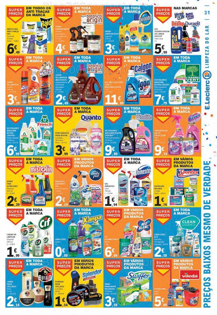Antevisão Folheto E-LECLERC Aniversário Promoções de 26 outubro a 1 novembro