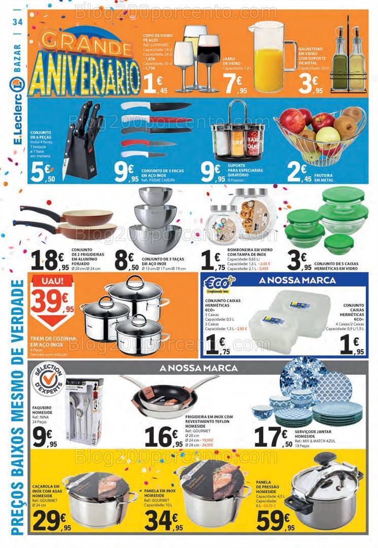 Antevisão Folheto E-LECLERC Aniversário Promoções de 26 outubro a 1 novembro