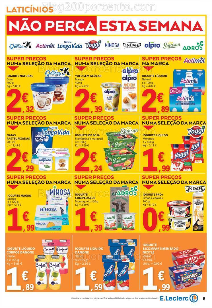 Antevisão Folheto E-LECLERC Promoções de 9 a 15 maio