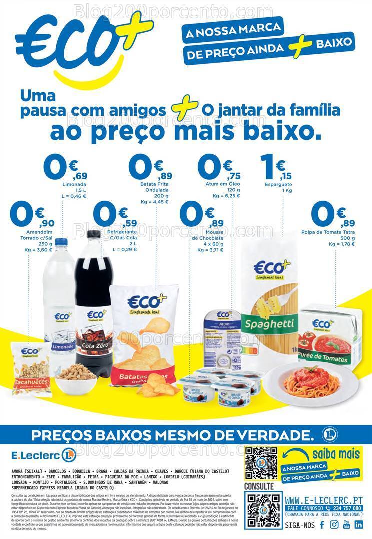 Antevisão Folheto E-LECLERC Promoções de 9 a 15 maio