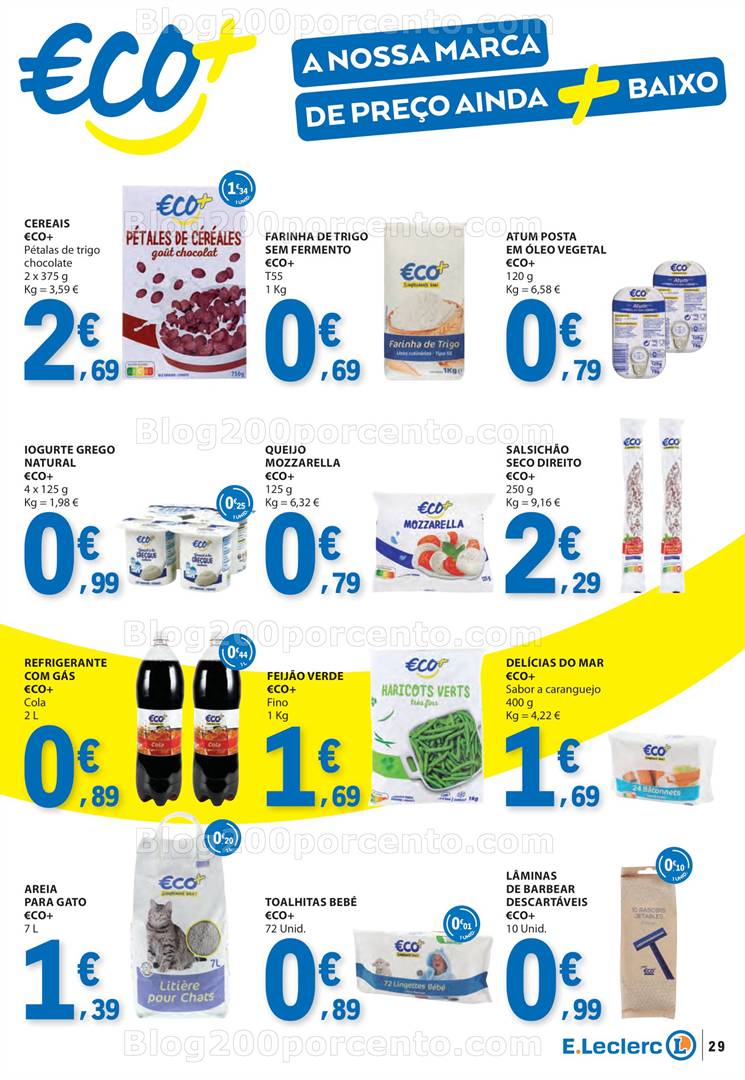 Antevisão Folheto E-LECLERC Marca Própria Promoções de 1 maio a 7 maio marca própria