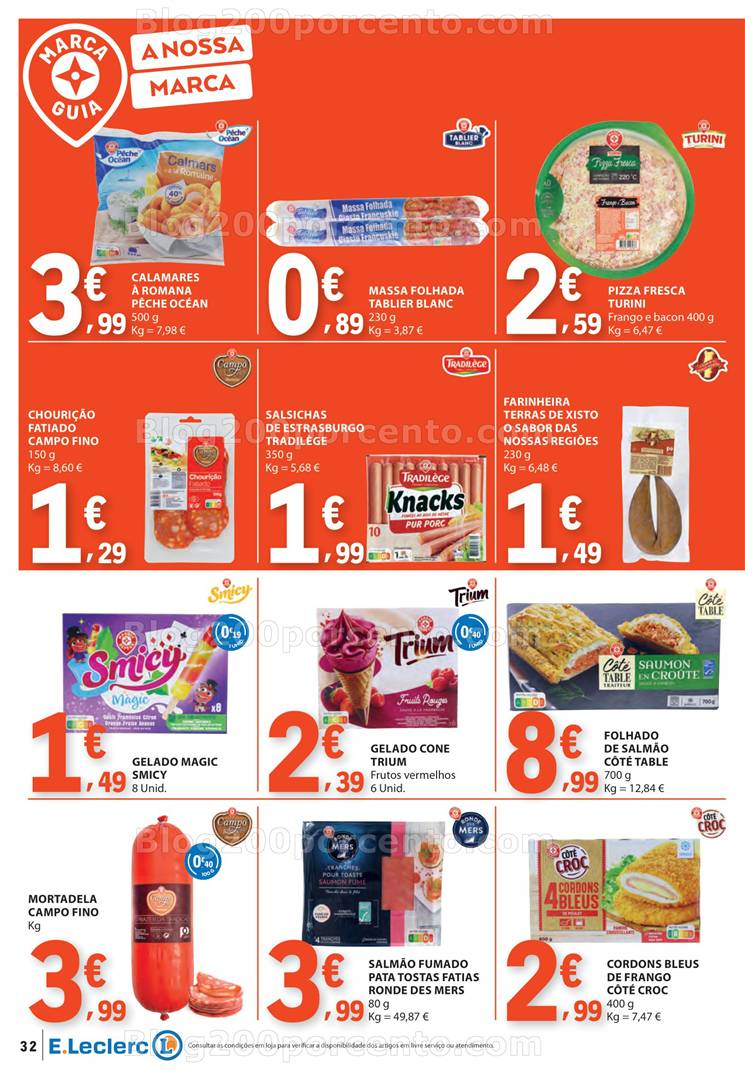 Antevisão Folheto E-LECLERC Marca Própria Promoções de 1 maio a 7 maio marca própria