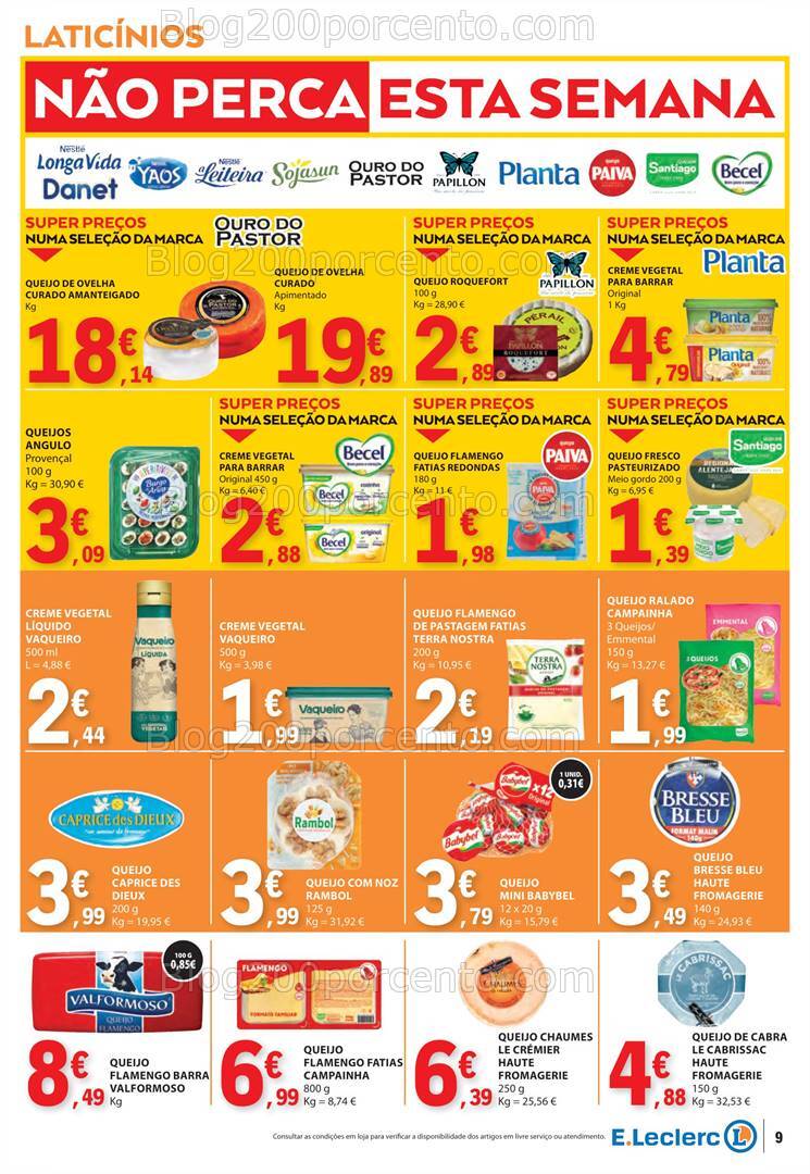 Antevisão Folheto E-LECLERC Promoções de 10 a 16 outubro