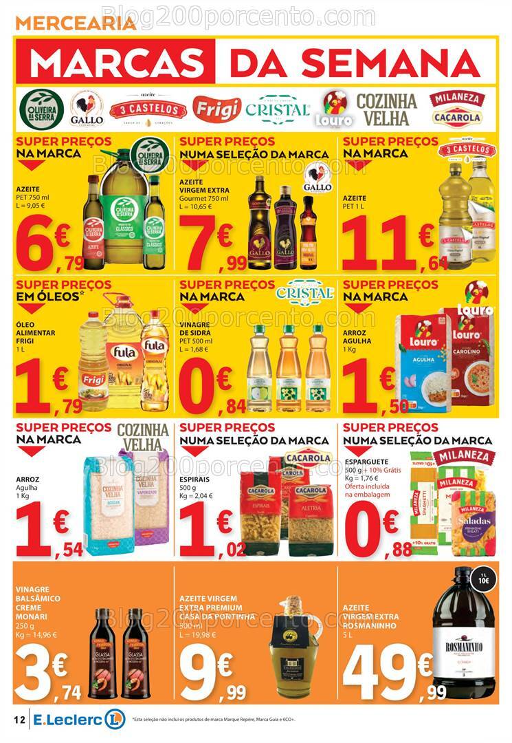 Antevisão Folheto E-LECLERC Promoções de 10 a 16 outubro