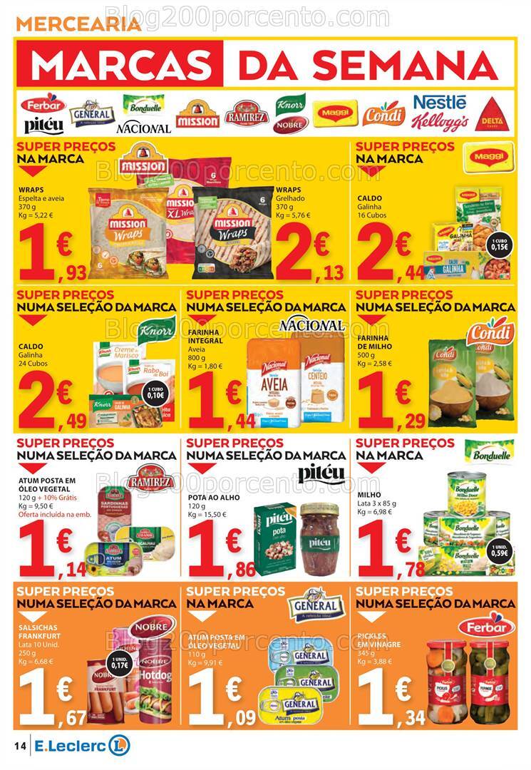Antevisão Folheto E-LECLERC Promoções de 10 a 16 outubro