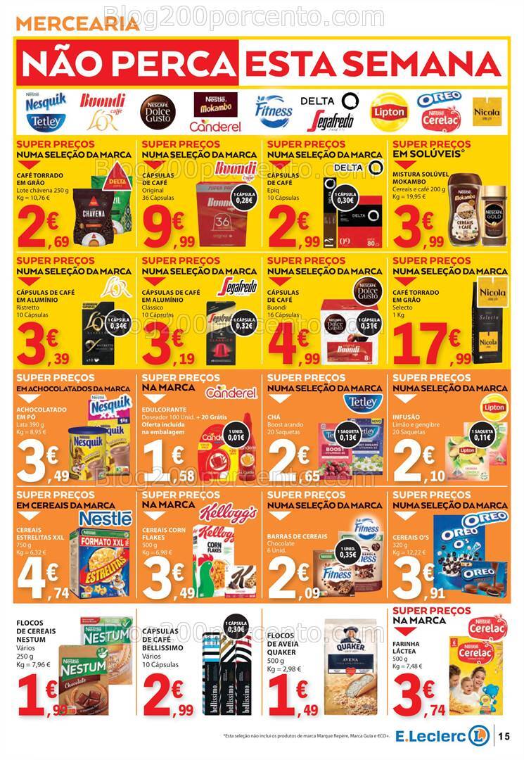 Antevisão Folheto E-LECLERC Promoções de 10 a 16 outubro