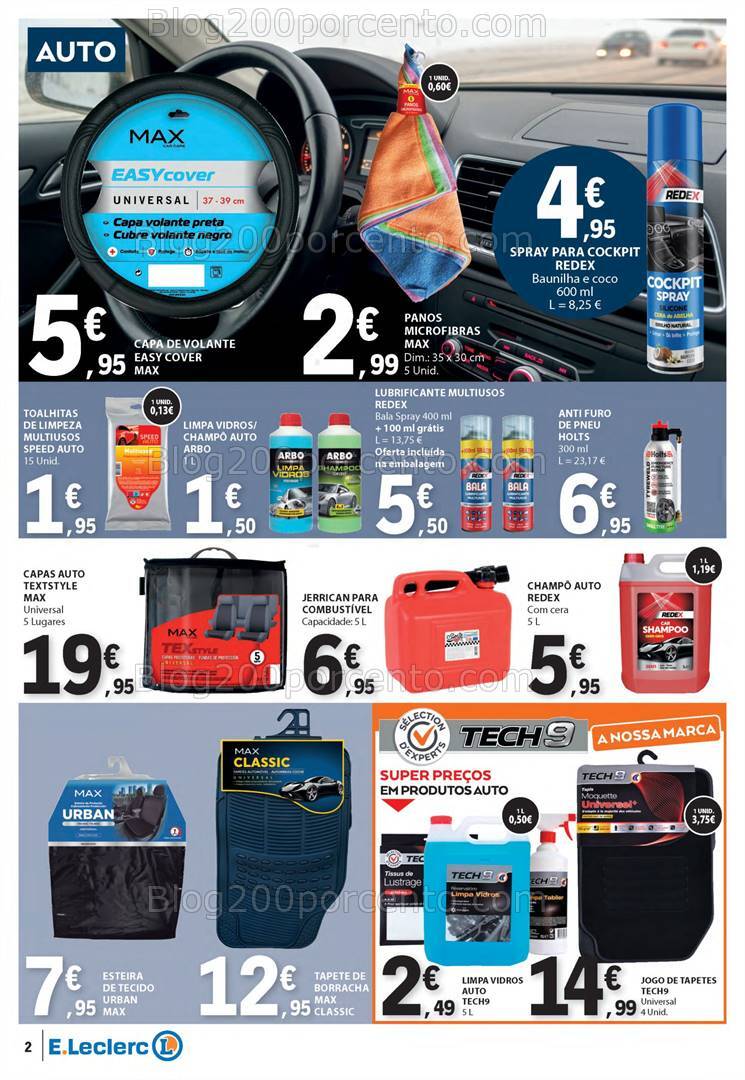 Antevisão Folheto E-LECLERC Bazar Promoções de 10 a 23 outubro