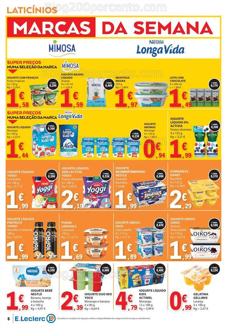 Antevisão Folheto E-LECLERC Promoções de 11 a 17 julho