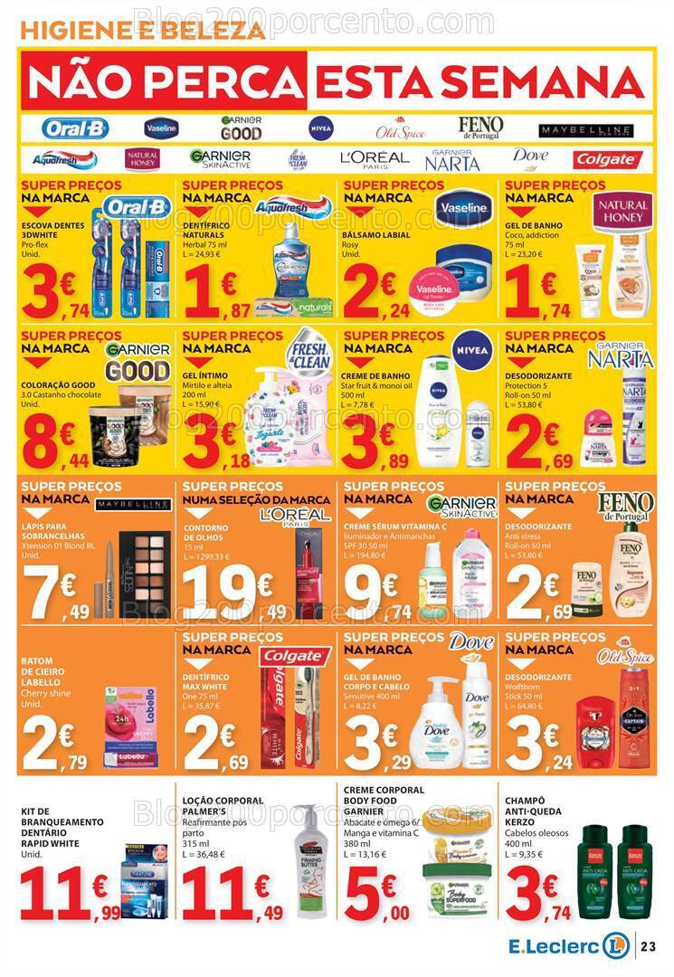 Antevisão Folheto E-LECLERC Promoções de 11 a 17 julho