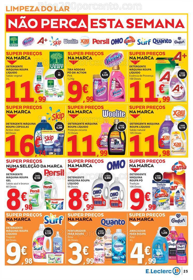 Antevisão Folheto E-LECLERC Promoções de 11 a 17 julho